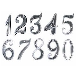 NUMERO 0 EM ALUMÍNIO