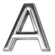 LETRA A ABS CROMADA 39MM (8862)