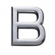 LETRA B ABS CROMADA 39MM (8863)