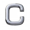 LETRA C ABS CROMADA 39MM (8864)