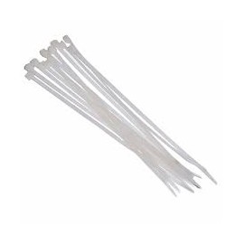 ABRACADEIRA NYLON 3,6X180 MM BRANCA HF C/20