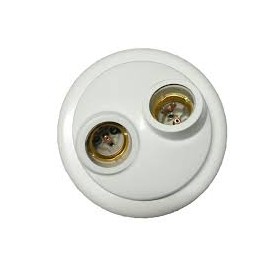 PLAFON FIXACAO E-27 DUPLO BR. 60W PERLEX
