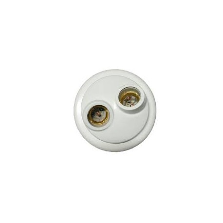 PLAFON FIXACAO E-27 DUPLO BR. 60W PERLEX