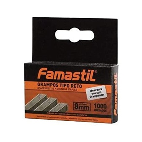 GRAMPO RETO 1,2X8MM P/GRAMPEADOR 1000 FAMASTIL