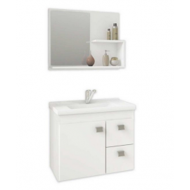 ARM. HORTENCIA 55 C/ESPELH. BRANCO MGM (NOVO)