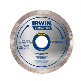DISCO DIA. LISO AGUA - 4 1/2X20MM - IRWIN 