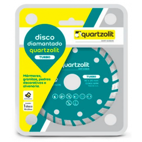 DISCO DIAMANTADO TURBO QUARTZOLIT (NOVO)