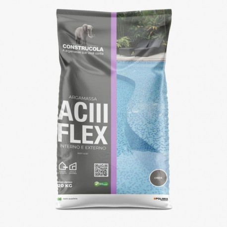 CONSTRUCOLA ARGAM. ACIII CINZA 20KG (NOVO)