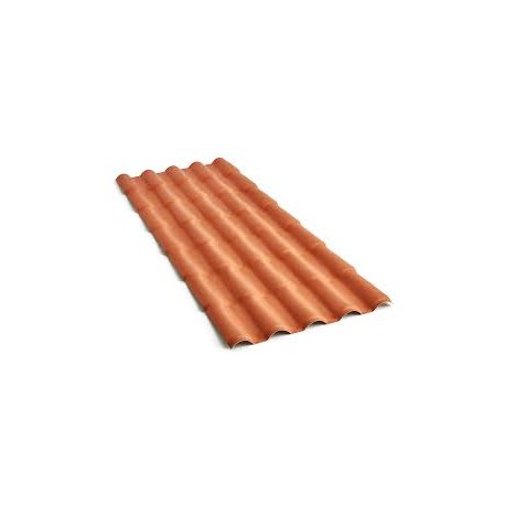 TELHA PVC PLAN 2,42X0,88 TERRACOTA