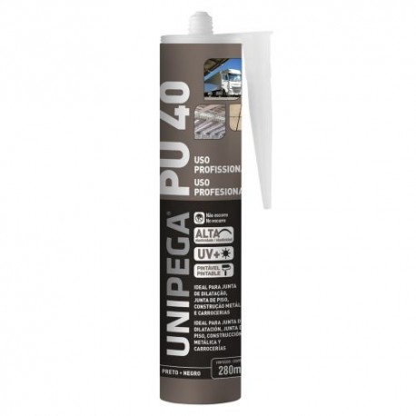 ADESIVO PU40 PRETO 280ML/400GR (NOVO)