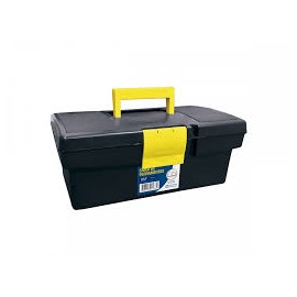 CX. FERRAMENTA PLASTICA 12,5" PR/AM METASUL (NOVO)