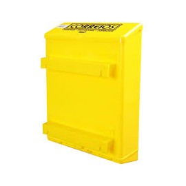 CX. CORREIO VERTICAL AMARELA P/GRADE/GRADE COD 858