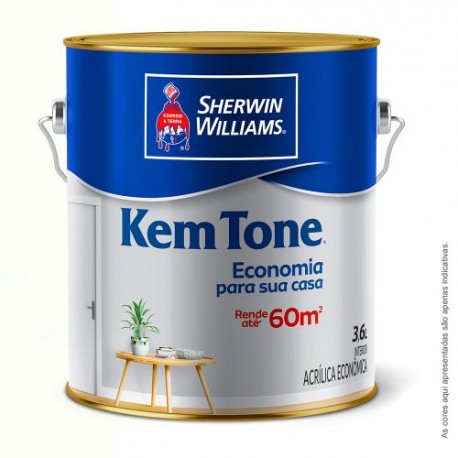 TINTA ACRILICA KEMTONE 3,6 LT BRANCO (NOVO)