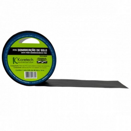 FITA DEMARCACAO SOLO PRETA 48X14M (NOVO)