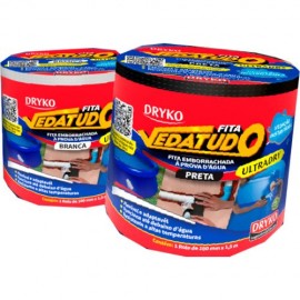 FITA EMBORRACHADA BRANCA 10CM X 1,5 DRYKO