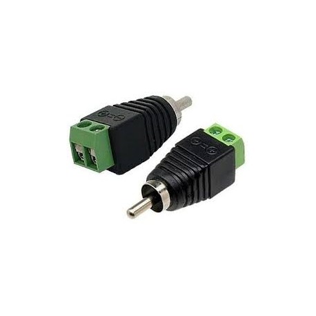 CONECTOR MACHO RCA COM BORNE HF (NOVO)