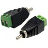 CONECTOR MACHO RCA COM BORNE HF (NOVO)