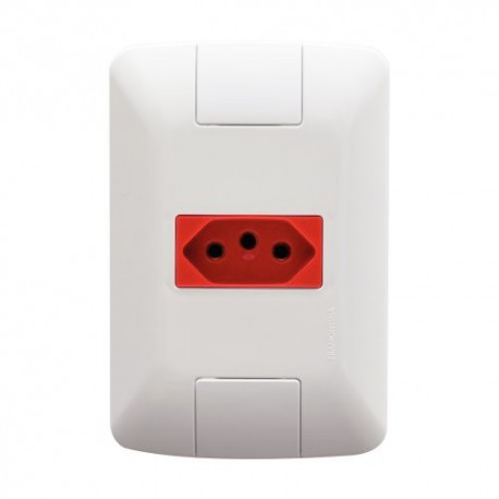 TOMADA ARIA 20A VERMELHA TRAMONTINA (NOVO)