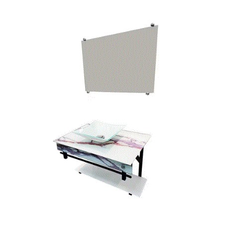 KIT GAB.VIDR. 60X40 ORLANDO SLIM CALACATA BR VMEX