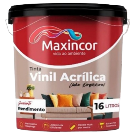 TINTA VINIL INT. BALDE 16LT GELO MAXINCOR