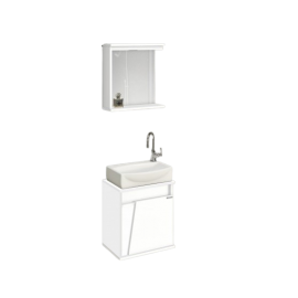 KIT BANH. ARM/ESP/PIA LOUCA 44,5 BRANCO SICILIA (N