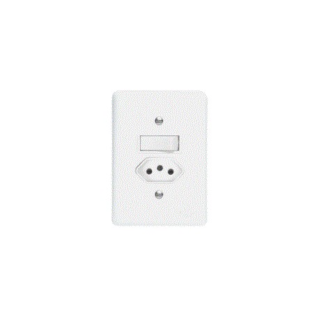 1INT.SIMPLES+1TOM. PAD. 10A BR C/PL VELTRA (27103)